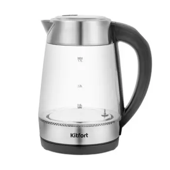 Электрический чайник Kitfort КТ-6107 1,7 л хром/черный