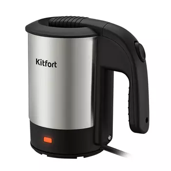 Электрический чайник Kitfort КТ-6190 0,5 л хром/черный