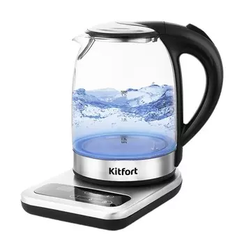 Электрический чайник Kitfort КТ-657 1,7 л хром/черный