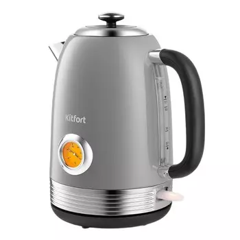 Электрический чайник Kitfort КТ-6605 1,7 л серый/черный