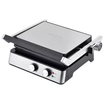 Электрогриль Krona Kontakt-Tischgrill 1800W черный/нержавеющая сталь