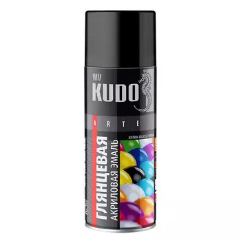 Эмаль аэрозольная Kudo Arte вишневая глянцевая RAL 3011 520 мл