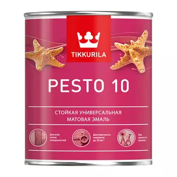 Эмаль алкидная Tikkurila Pesto 10 база С матовая 0,9 л