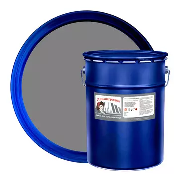 Эмаль Ленинградка АК-114 для бетонных полов серая матовая 20 кг