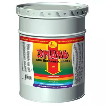 Эмаль Новбытхим для бетонных полов серая полуматовая 20 л