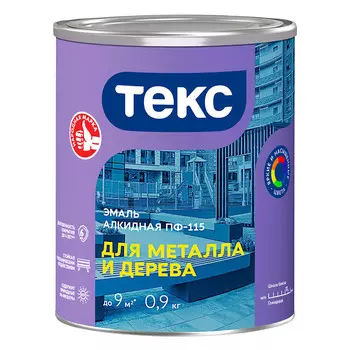 Эмаль ПФ-115 алкидная Текс Оптимум зеленая глянцевая 0,9 кг