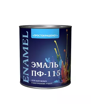 Эмаль ПФ-115 Простокрашено светло-зеленая глянцевая 2,7 кг