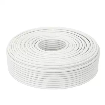 Кабель для видеонаблюдения КВК-2В 1х8,5 мм экранированный CCA PE Ripo белый (100 м)