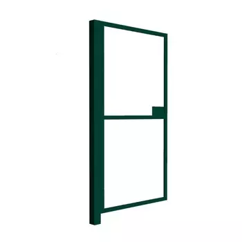 Калитка распашная каркас со столбом Оптима 1х2 м зеленая RAL 6005