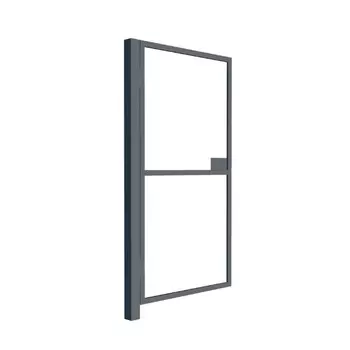 Калитка распашная каркас со столбом Оптима 1х2 м серая