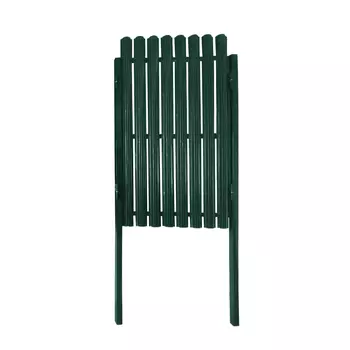 Калитка распашная с двухсторонним штакетником 1х1,5 м зеленая RAL 6005