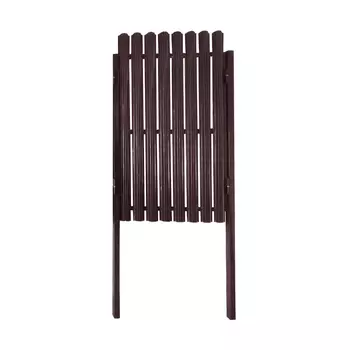 Калитка распашная с односторонним штакетником 1х1,5 м коричневая RAL 8017