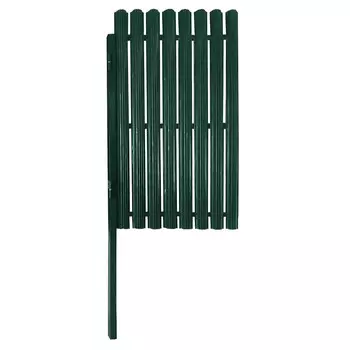 Калитка распашная с односторонним штакетником 1х1,5 м зеленая RAL 6005