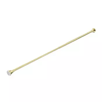 Карниз для ванной 130-240 см телескопический прямой нержавеющая сталь золотой