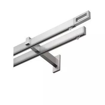 Карниз настенный металлический двухрядный профильный Хай-тек 320 см сталь (171.125)