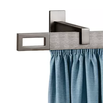 Карниз настенный металлический двухрядный профильный Хай-тек 320 см сатин (170.582)