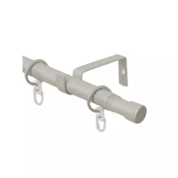 Карниз настенный металлический однорядный раздвижной Телескоп 160-300 см d16/19 мм сталь матовый (170.596)