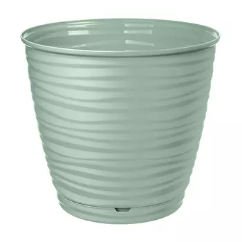 Кашпо декоративное Idi land Saffron d176 мм с поддоном 2,6 л светло-зеленое
