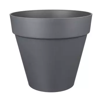 Кашпо декоративное Idi land Tarragon d250 мм со вставкой 7 л серое