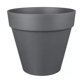 Кашпо декоративное Idi land Tarragon d280 мм со вставкой 10 л серое