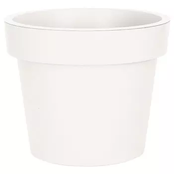 Кашпо декоративное Элластик-Пласт Loft 750х750х655 мм с дренажной вставкой 190 л белое