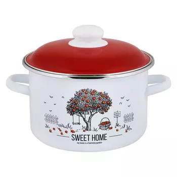Кастрюля Appetite Apple Tree 2 л эмалированная сталь (550001504)
