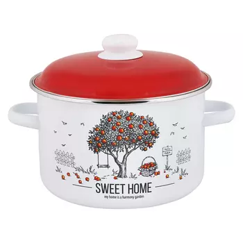 Кастрюля Appetite Apple Tree 5,5 л эмалированная сталь (550001505)