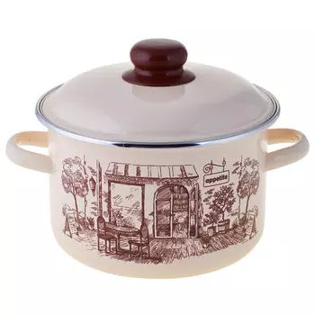 Кастрюля Appetite Cafe 5,5 л эмалированная сталь (60073072)