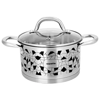 Кастрюля Appetite Enigma 2,5 л нержавеющая сталь (GS04253)