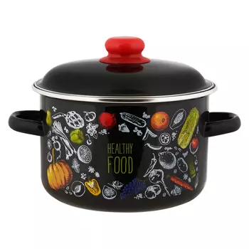 Кастрюля Appetite Healthy food 3 л эмалированная сталь (550003344)