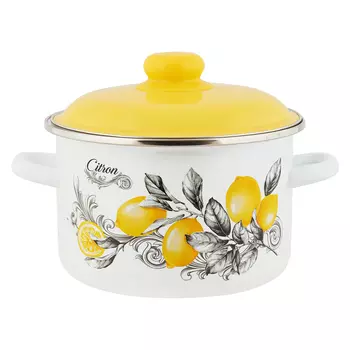 Кастрюля Appetite Сitron 5,5 л эмалированная сталь (550003007)