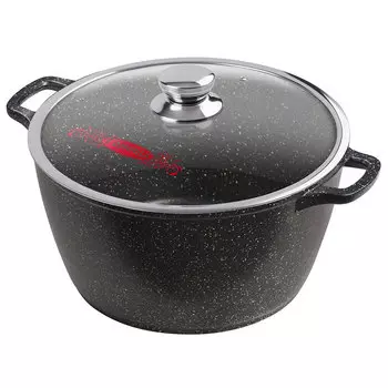 Кастрюля Горница Гранит 10 л литой алюминий с антипригарным покрытием (002134)