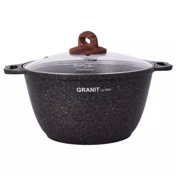 Кастрюля Kukmara Granit Ultra 4 л литой алюминий с антипригарным покрытием (60071911)