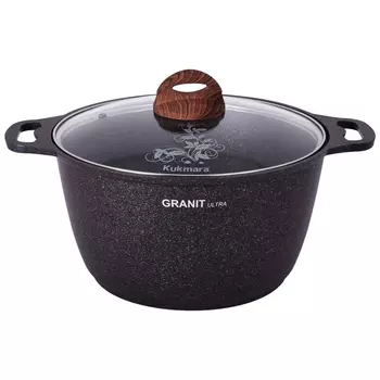 Кастрюля Kukmara Granit Ultra 6 л литой алюминий с антипригарным покрытием (60075056)