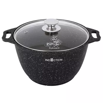 Кастрюля Kukmara Мрамор Marble Induction 3 л литой алюминий с антипригарным покрытием (60071924)