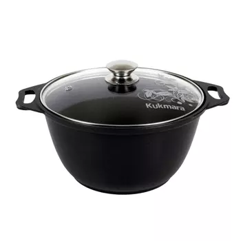 Кастрюля Kukmara Традиция 3 л литой алюминий с антипригарным покрытием (к31а)