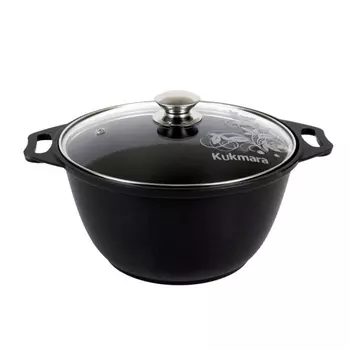 Кастрюля Kukmara Традиция 4 л литой алюминий с антипригарным покрытием (к41а)