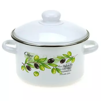 Кастрюля Магнитогорская эмаль Оливия 2 л эмалированная сталь (098378)