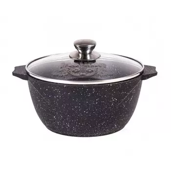 Кастрюля Мечта Гранит Black 3 л литой алюминий с антипригарным покрытием (43802)