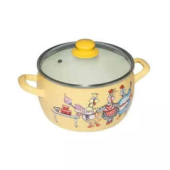 Кастрюля Metrot Куриный переполох 3,1 л сталь (374688)