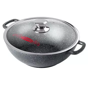 Казан Горница Гранит 8 л алюминий с антипригарным покрытием с крышкой (056477)