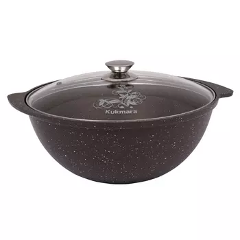 Казан Kukmara Мрамор 3,5 л литой алюминий с антипригарным покрытием с крышкой (60071399)