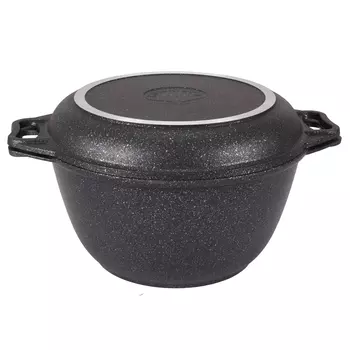 Казан Kukmara Мрамор 4 л литой алюминий с антипригарным покрытием с крышкой (60070708)