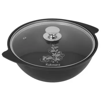 Казан Kukmara Традиция 3,5 л литой алюминий с антипригарным покрытием с крышкой (60058228)