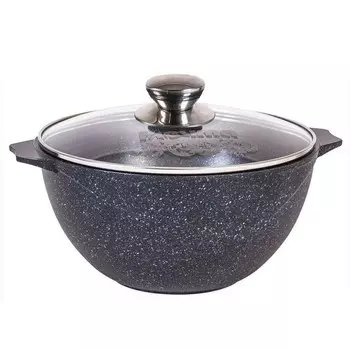 Казан Мечта Гранит Star 6 л литой алюминий с антипригарным покрытием с крышкой (56803)