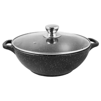 Казан Традиция Гранит 4 л литой алюминий с антипригарным покрытием с крышкой (ТГ0283)