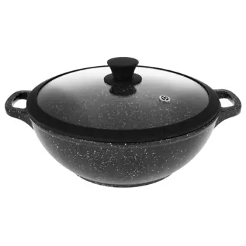 Казан Традиция Гранит 4 л литой алюминий с антипригарным покрытием с крышкой (ТГ0287)