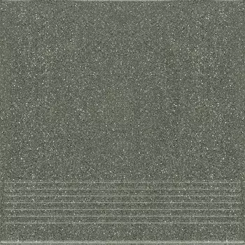 Керамогранит ступень Mito Milton темно-серый 298х298х8 мм (13 шт.=1,154 кв.м)