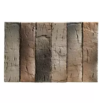 Кирпич облицовочный пустотелый бежевый/темно-серый Pro 14.04.1 М150/200 250х120х65 мм 1NF Браер