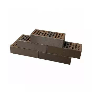 Кирпич облицовочный пустотелый терра нуар Баварская Кладка Нуар М150/200 250х85х65 мм 1NF Браер